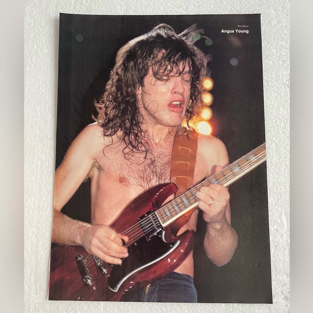 AC/DC Angus Young Concert Pinup